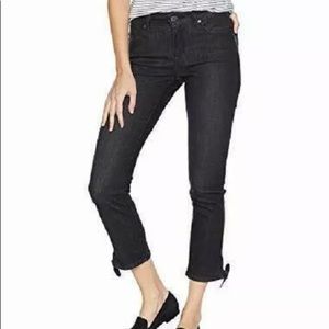Levi's Womens Mid Rise Skinny Knot Hem Jeans Sz 12